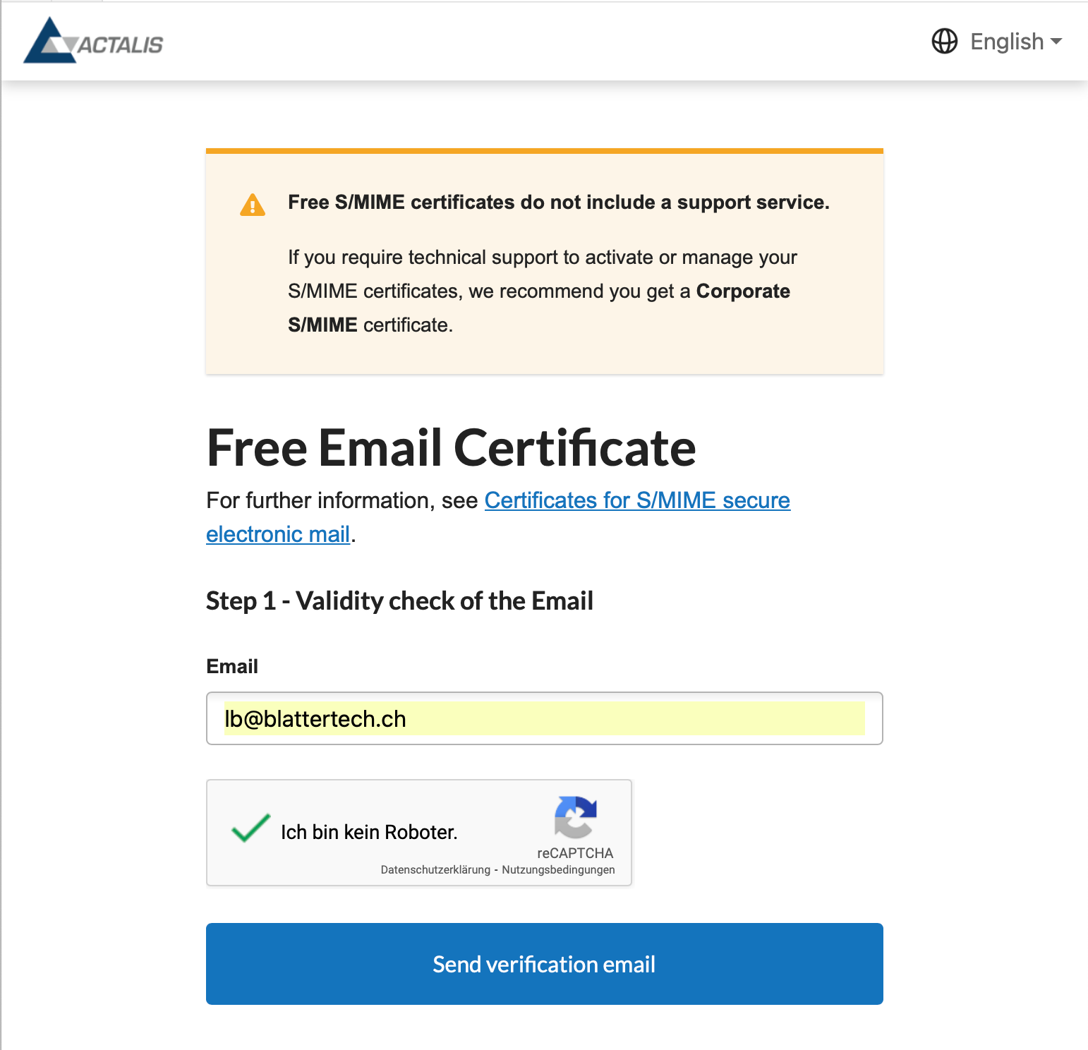 EMail signieren und verschlüsseln mit S/MIME blattertech informatik